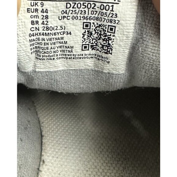 Nike Mens Air Diamond Varsity Turf Gray DZ0502-001 Low Baseball Shoes Size 10 - Picture 10 of 10